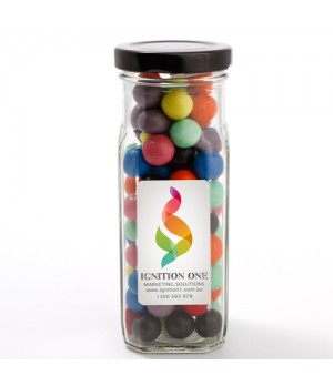 Large Square Jar with Mixed Chocolate Balls