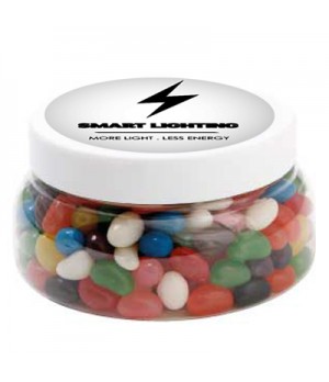 Large Plastic Jar with Mixed Mini Jelly Beans