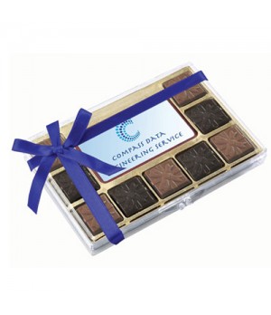 Standard Chocolate with Premium Belgian chocolate centre piece with full colour print