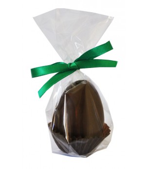 Hollow 3 D Fortune Easter Egg with upto 5 custom message insert in a stand up bag with Red twist tie ribbon