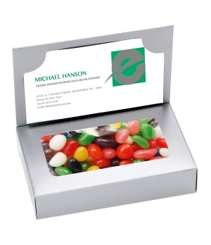 Business Card Box with Mixed Jelly Beans