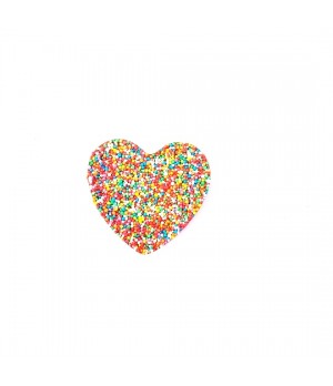 Chocolate Heart Freckle with Custom Printed Sticker
