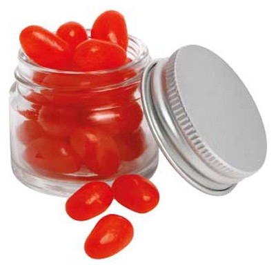 Mini Glass Jar with Mini Jelly Beans (Corporate Colour)