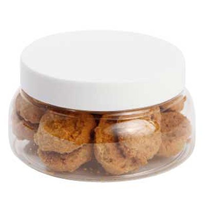 Large Plastic Jar with Mini Cookies