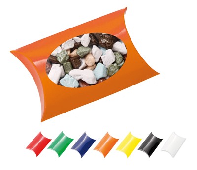 Window Pillow Box with Chocolate Rocks