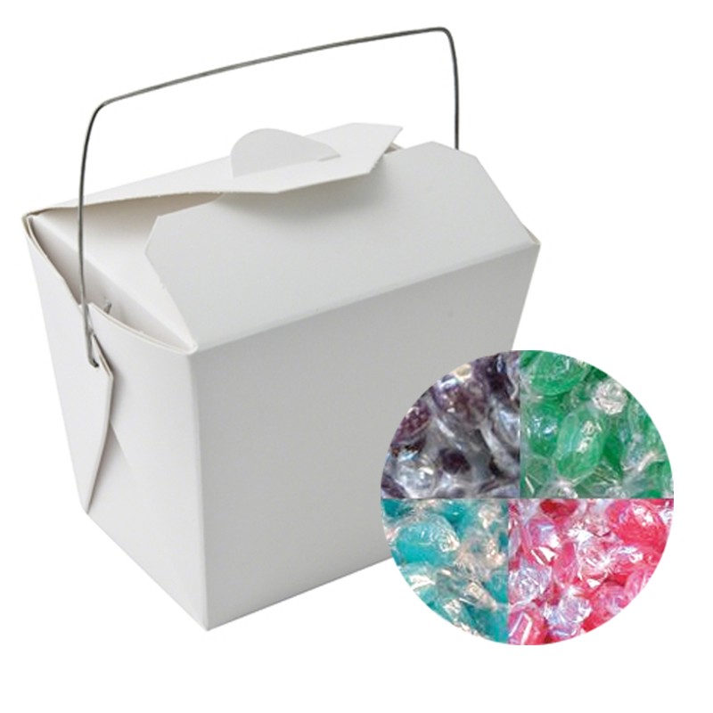 Paper Noodle Box with Acid Drops (Corporate Colour)