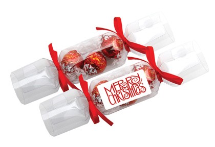 Clear Cracker with Lindor Balls (assorted)