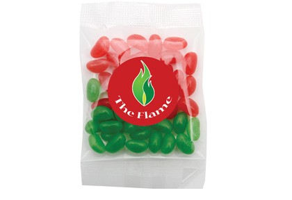 Mixed Red and Green Mini Jelly Beans