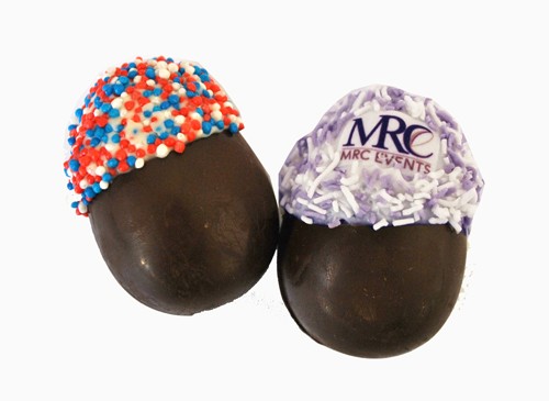 Hollow 3 D Logo Sprinkled Easter Fortune Egg with upto 5 custom message insert iin a cello bag