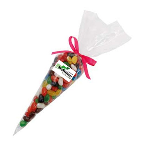 Confectionery Cones with Mini Jelly Beans (Corporate Colour)