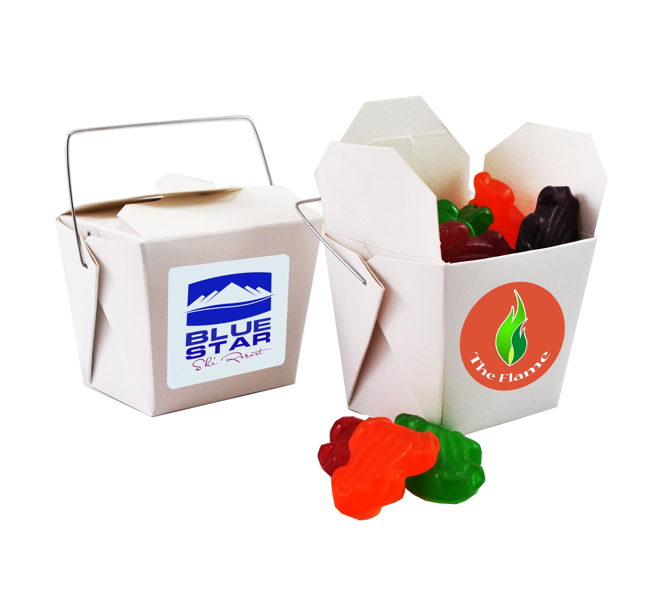 Paper Noodle Box with Fruity Frogs