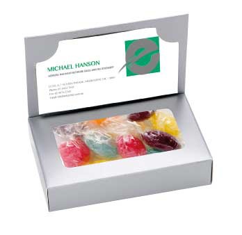 Business Card Box with Mixed Acid Drops