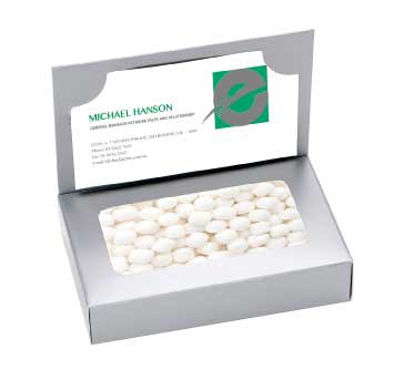 Business Card Box with Mini Mints