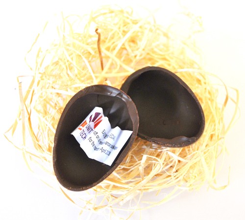 SOLD OUT- 3D Easter Egg with custom message and branded with Sticker 