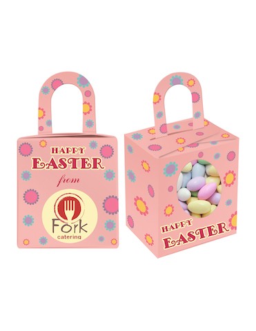 Custom Printed Easter Noodle Box with Sugar Almonds