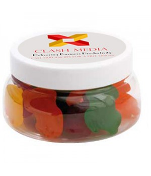 Large Plastic Jar with Fruity Frogs