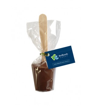 Hot Chocolate Spoon with Twist Tie & Swing Tag (CPCH32)