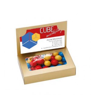 Business Card Box with Chocolate Balls (Corporate Colour)