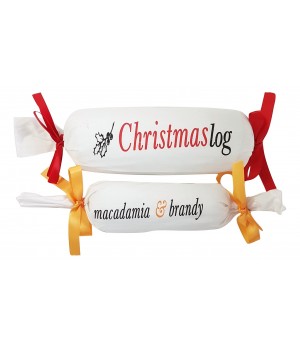 Traditional 500 gram Gluten Free Christmas Puddings wrapped in Custom Printed Cloth
